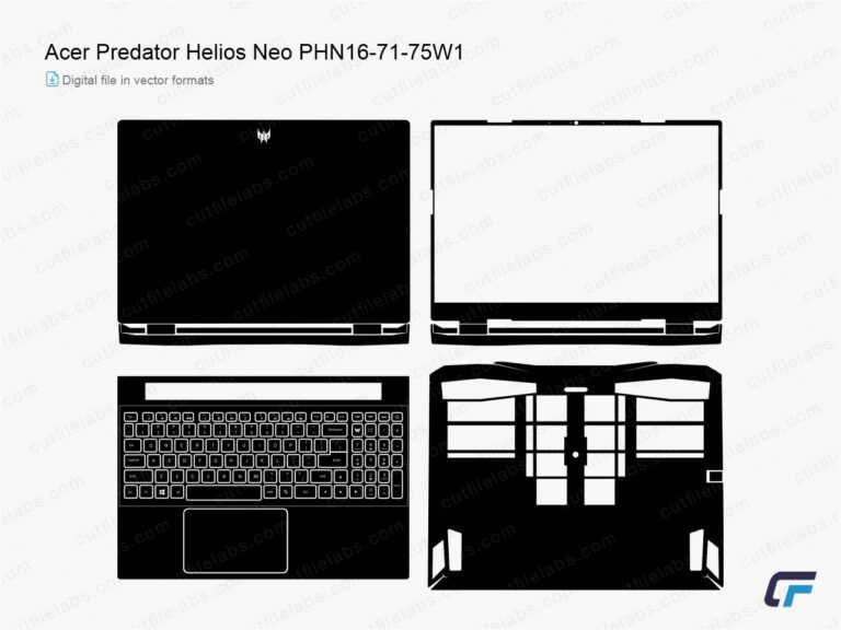 Acer Predator Helios Neo PHN16-71-75W1 Cut File Template