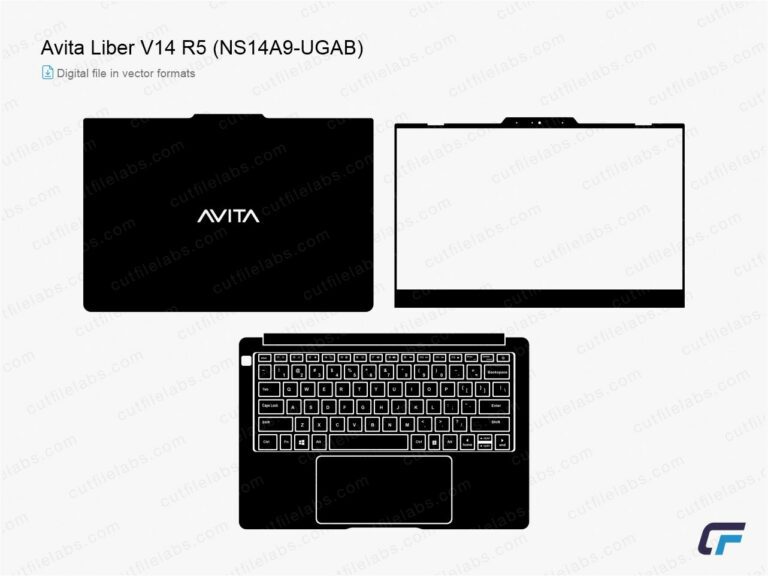 Avita Liber V14 R5 (NS14A9-UGAB) (2020) Cut File Template