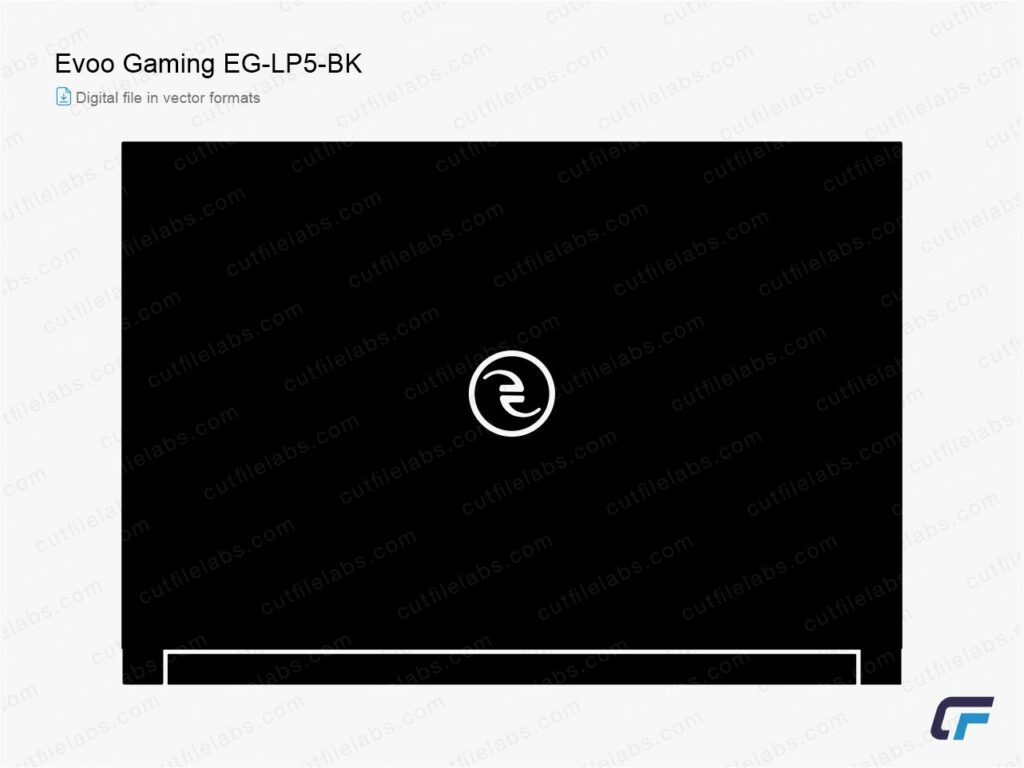 Evoo Gaming EGLP5BK (2019) Cut File Template CutFileLabs