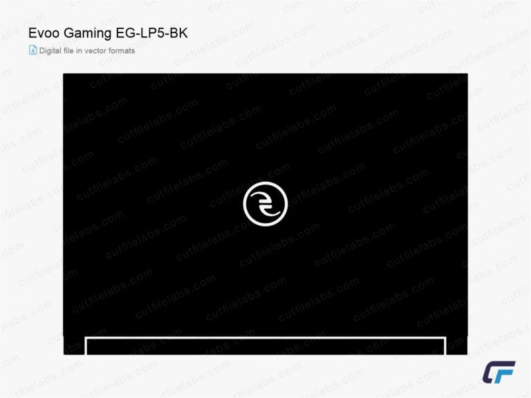 Evoo Gaming EG-LP5-BK (2019) Cut File Template