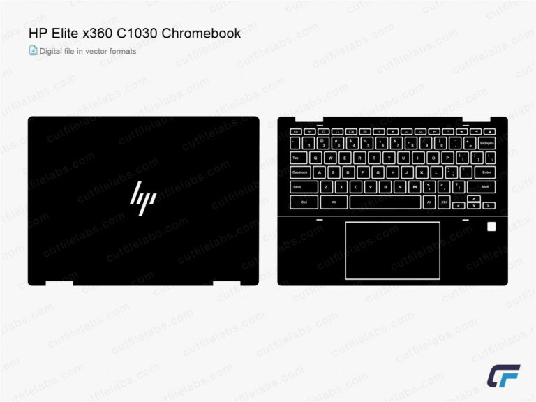 HP Elite x360 C1030 ChromeBook (2019) Cut File Template