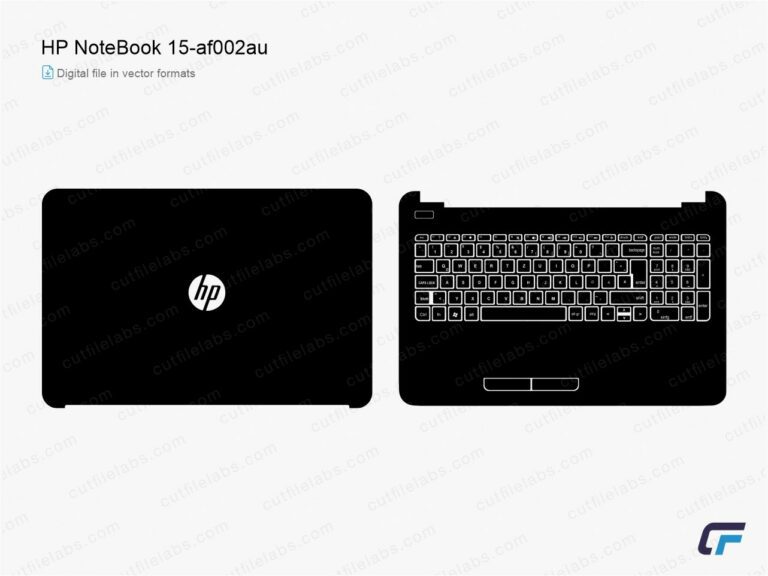 HP NoteBook 15-af002au (2015) Cut File Template