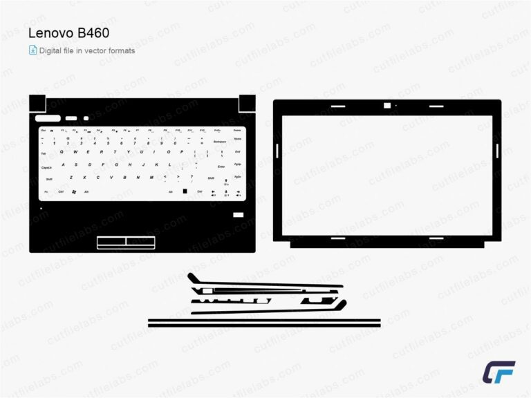 Lenovo B460 (2010) Cut File Template