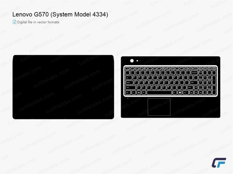 Lenovo G570 (System Model 4334) (2011) Cut File Template