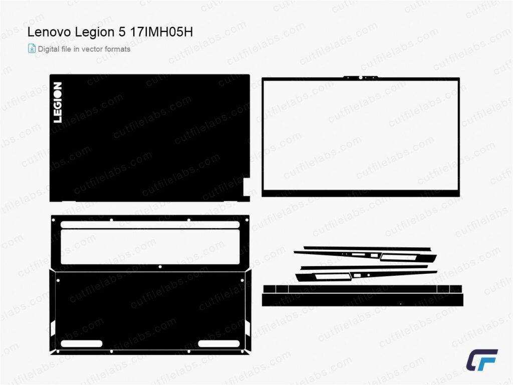 Dell Inspiron 5584 (P85F) (2019) Cut File Template | CutFileLabs