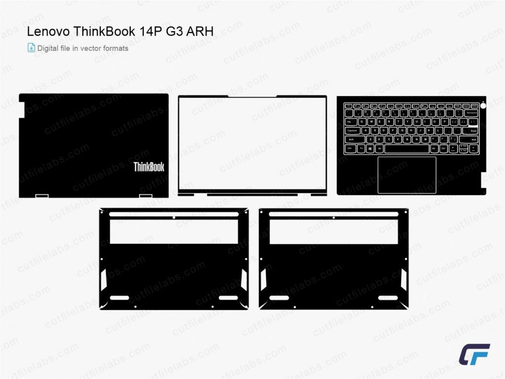 Dell Inspiron 5455, 5459, 5468 (P64G) (2015) Cut File Template ...