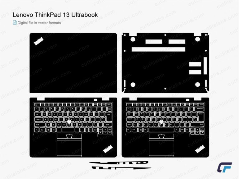 Lenovo ThinkPad 13 Ultrabook (2017) Cut File Template