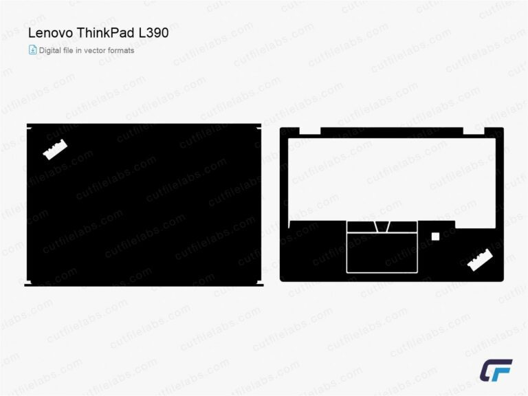 Lenovo ThinkPad L390 (2019) Cut File Template
