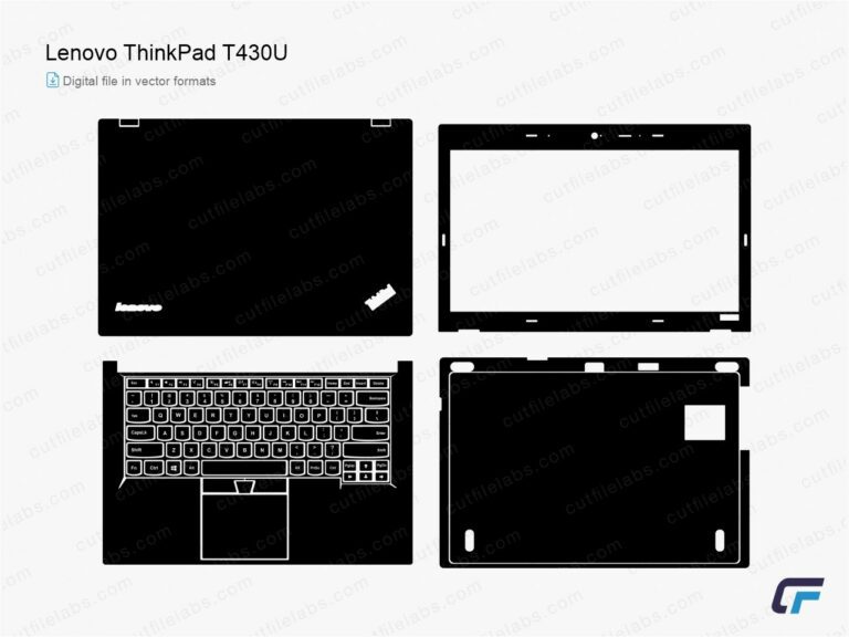Lenovo ThinkPad T430U (2012) Cut File Template