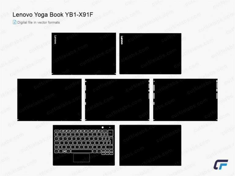 Lenovo Yoga Book YB1-X91F (2016) Cut File Template