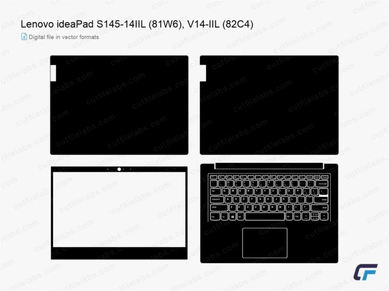 Lenovo ideaPad S145-14IIL (81W6), V14-IIL (82C4) Cut File Template