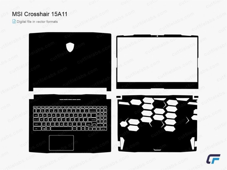 MSI Crosshair 15A11 (2022) Cut File Template