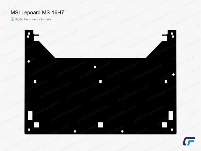 MSI Lepoard MS-16H7 Cut File Template
