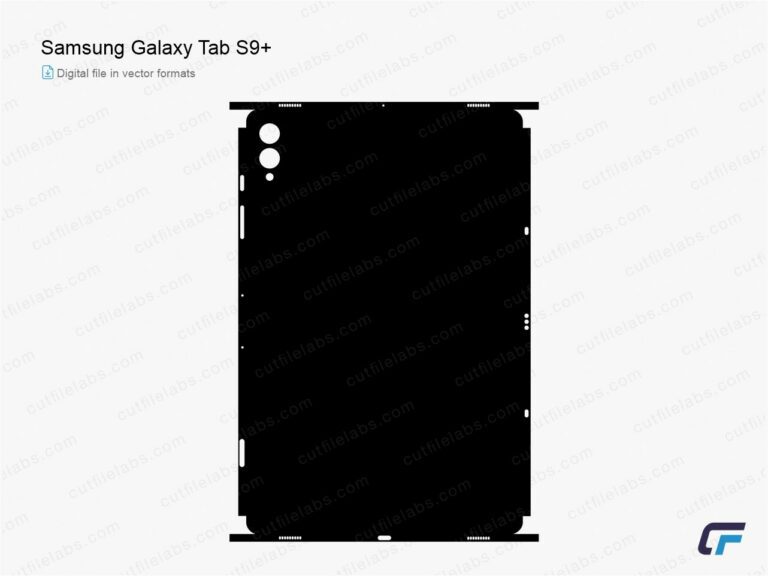 Samsung Galaxy Tab S9+ (2023) Cut File Template
