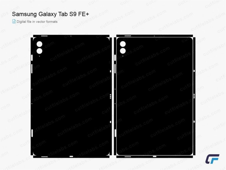 Samsung Galaxy Tab S9 FE+ (2023) Cut File Template