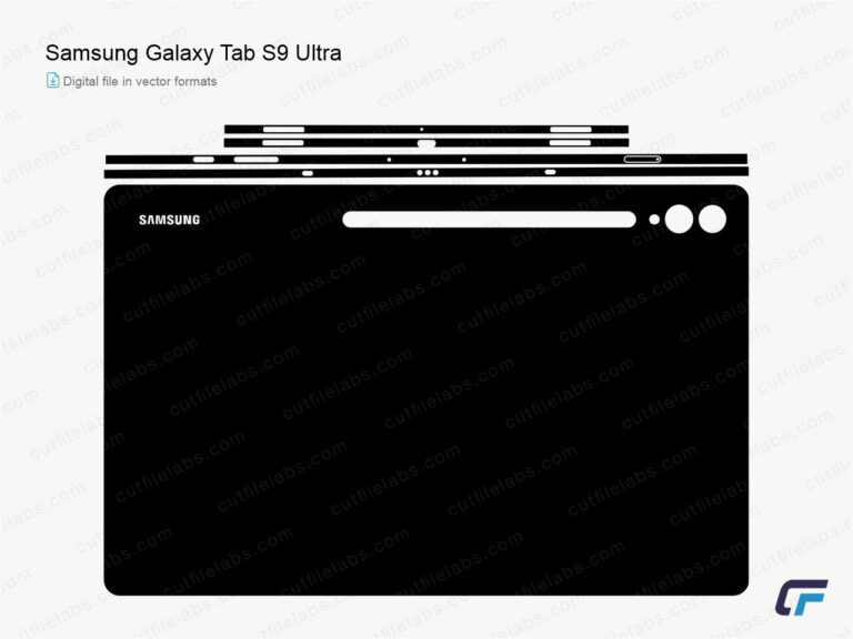 Samsung Galaxy Tab S9 Ultra (2023) Cut File Template