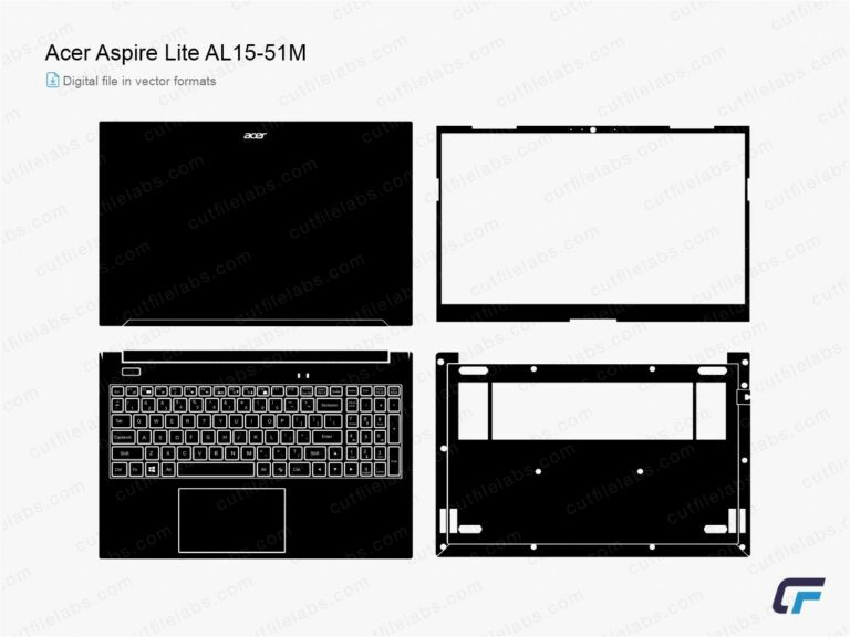 Acer Aspire Lite AL15-51M (2021) Cut File Template