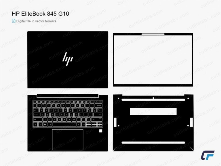 HP EliteBook 845 G10 (2023) Cut File Template