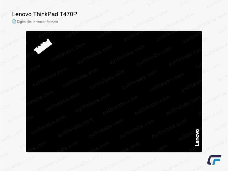 Lenovo ThinkPad T470P (2017) Cut File Template