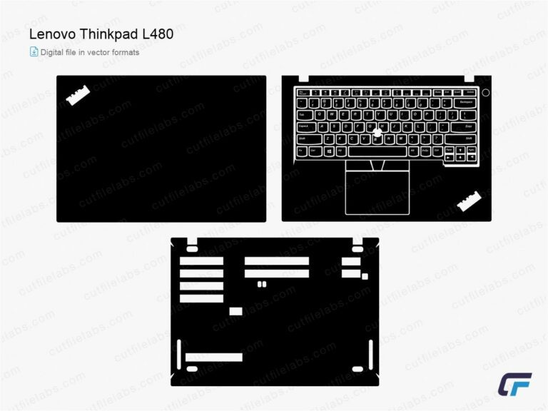 Lenovo ThinkPad L480 (2018) Cut File Template