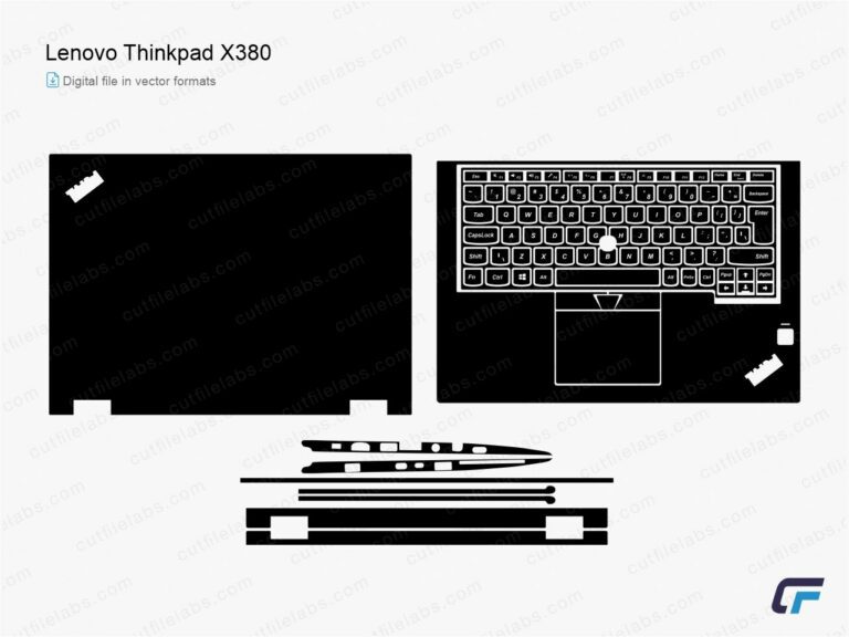 Lenovo ThinkPad X380 (2018) Cut File Template