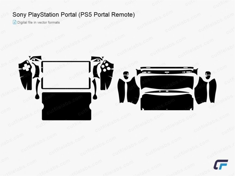 Sony PlayStation Portal (PS5 Portal Remote) (2023) Cut File Template