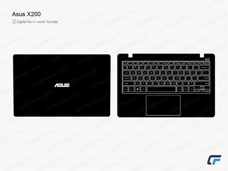 Asus X200 (2015) Cut File Template