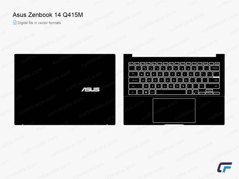 Asus ZenBook 14 Q415M (2024) Cut File Template