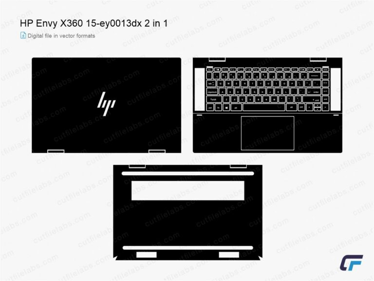 HP Envy x360 2-in-1 15-ey Series (2022) Cut File Template