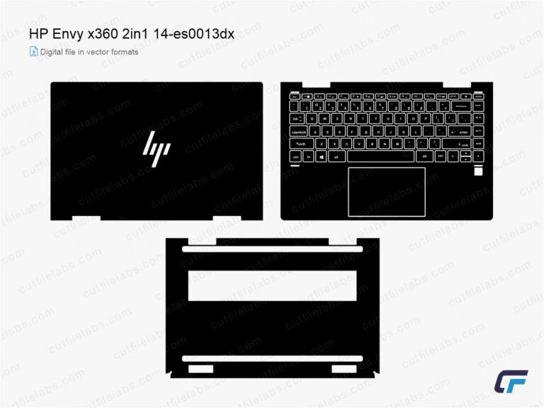 HP Envy x360 2-in-1 14-es Series (2023) Cut File Template