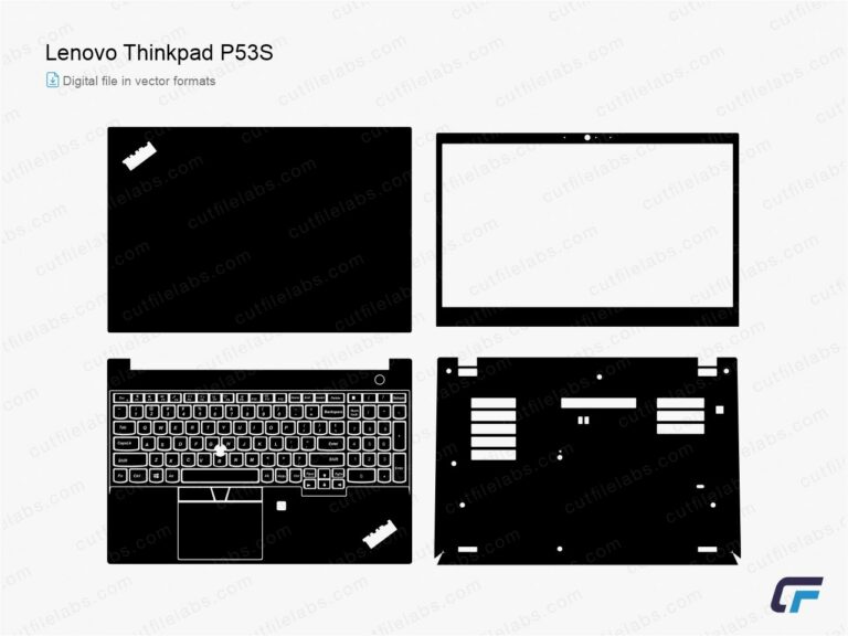 Lenovo ThinkPad P53S (2019) Cut File Template