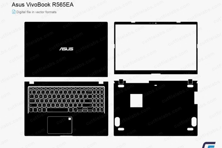 Asus VivoBook R565EA (2021) Cut File Template