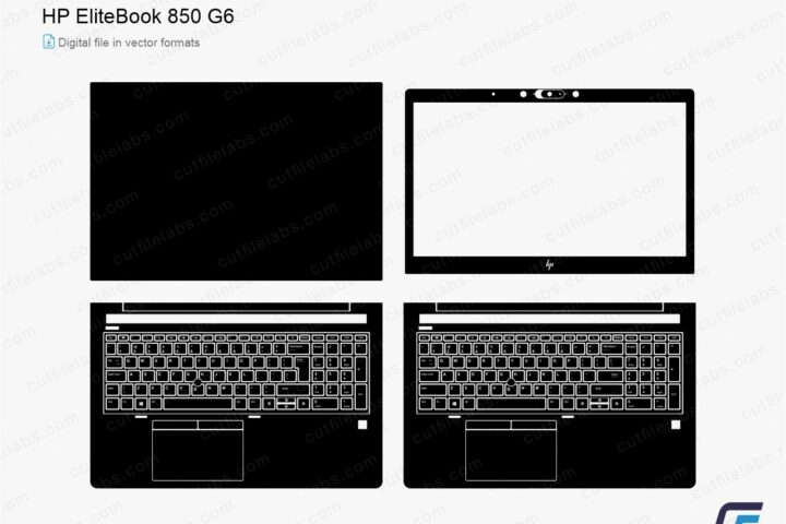 HP EliteBook 850 G6 (2019) Cut File Template