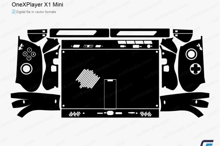 OneXPlayer X1 Mini (2024) Cut File Template