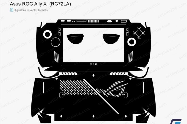 Asus ROG Ally X (RC72LA) (2024) Cut File Template