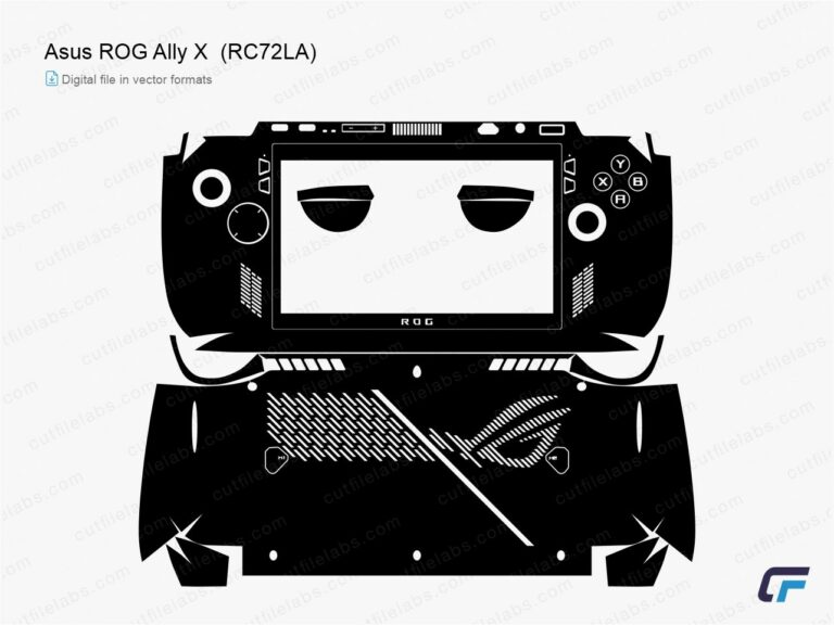 Asus ROG Ally X (RC72LA) (2024) Cut File Template