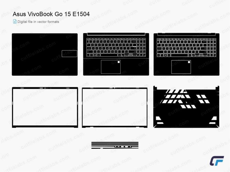 Asus VivoBook Go 15 E1504 (2023) Cut File Template