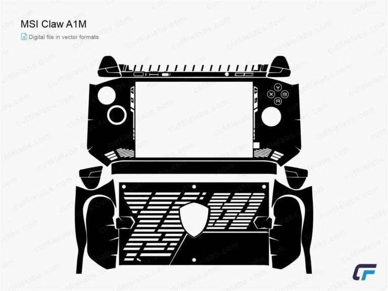 MSI Claw A1M (2024) Cut File Template