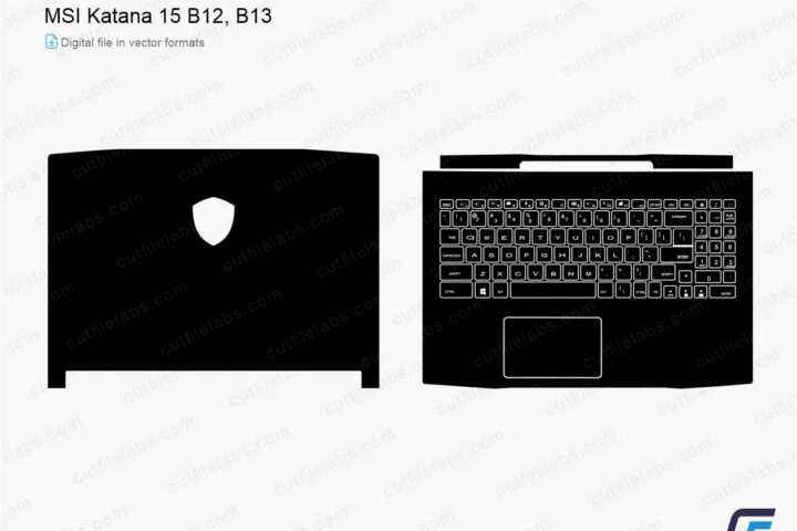 MSI Katana 15 B12, B13 (2024) Cut File Template