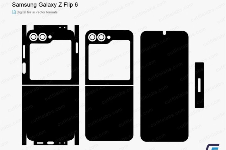 Samsung Galaxy Z Flip 6 (2024) Cut File Template