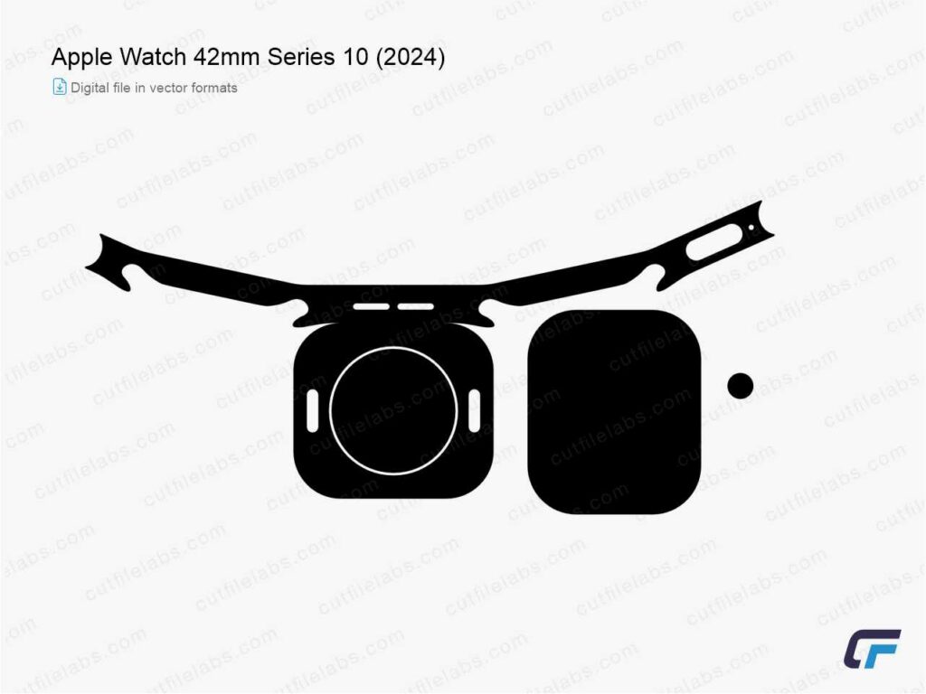 Apple Watch 42mm Series 10 (2024) Cut File Template | CutFileLabs