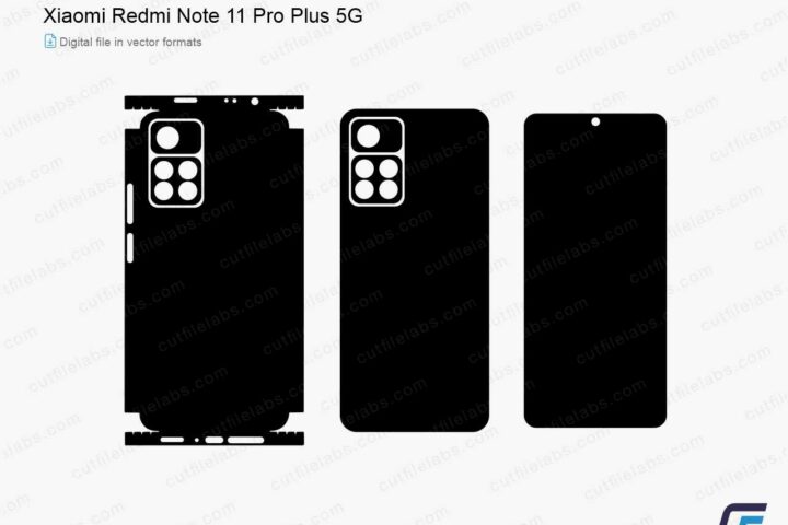 Xiaomi Redmi Note 11 Pro Plus 5G (2021) Cut File Template