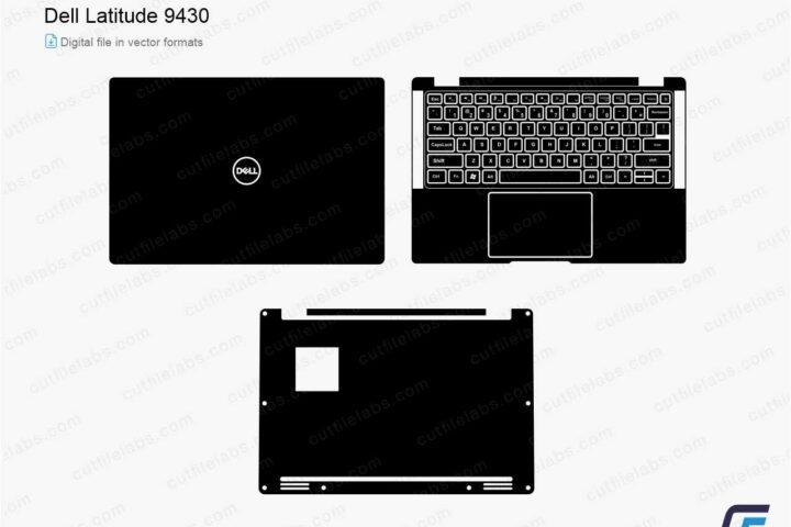 Dell Latitude 9430 (2022) Cut File Template