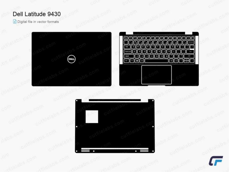 Dell Latitude 9430 (2022) Cut File Template