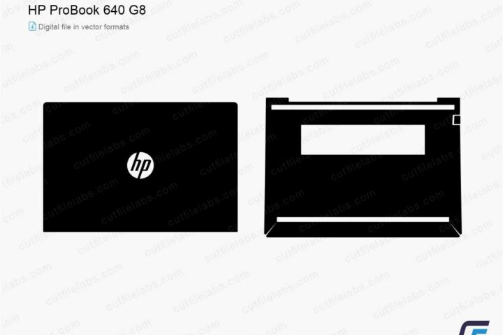 HP ProBook 640 G8 (2021) Cut File Template