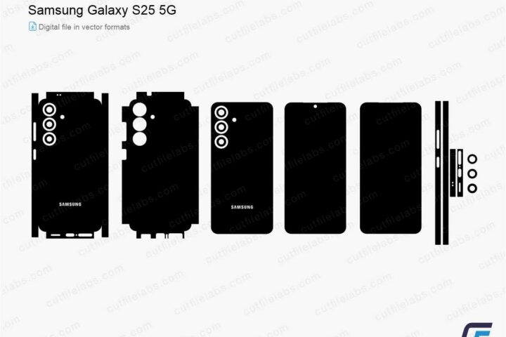 Samsung Galaxy S25 5G (2025) Cut File Template