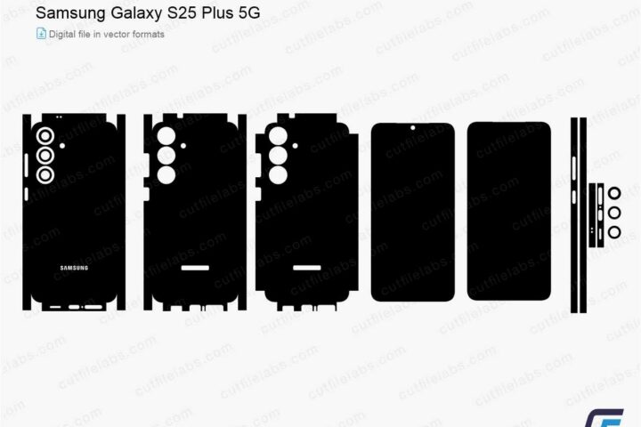Samsung Galaxy S25 Plus 5G (2025) Cut File Template
