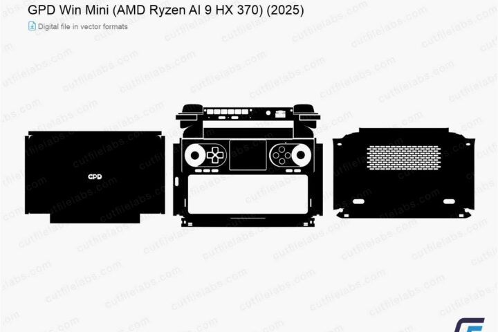 GPD Win Mini (AMD Ryzen AI 9 HX 370) (2025) Cut File Template