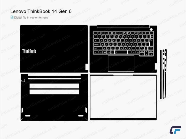 Lenovo ThinkBook 14 Gen 6 Cut File Template