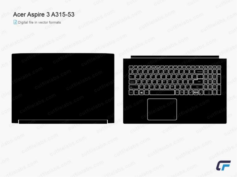 Acer Aspire 3 A315-53 (2019) Cut File Template